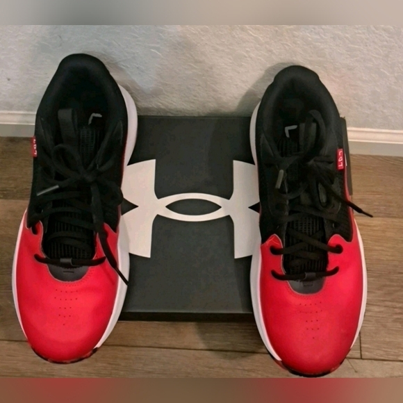 Under Armour Lockdown 7 Basketball Sneakers Red & Black US  Mens Size 10 ( EUC) - Picture 4 of 7